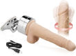 TELESKOPOWY WIBRATOR ROTACYJNO-POSUWISTY - REALISTYCZNY PENIS - 75394712 - 3