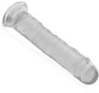 DUŻY PENIS 25 cm ŻELOWE ELASTYCZNE DILDO NA MOCNEJ PRZYSSAWCE - 78655681 - 3