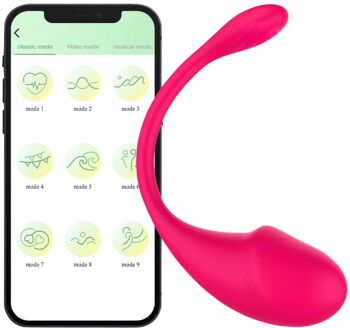 WIBRATOR DLA PAR STEROWANY APLIKACJĄ TELEFONEM WIBRUJĄCE JAJKO APP - 76524321