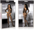 SEKSOWNE CZARNE BODYSTOCKING - DRAPIEŻNA TYGRYSICA - 18100210  - 3