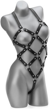 SKÓRZANA UPRZĄŻ, BODY KRĘPUJĄCE RĘCE Z TYŁU - SADO-MASO - BDSM - 73074859