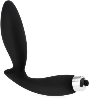 SMUKŁY MASAŻER PROSTATY SILIKONOWY WIBRATOR ANALNY - 72295759