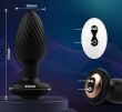 WIBRUJĄCY KOREK ANALNY Z PILOTEM - RUCH ROTACYJNY - 64 FUNKCJE ZDALNIE STEROWANY ANAL PLUG - 89817666 - 4