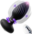 WIBRUJĄCY KOREK ANALNY Z PILOTEM - RUCH ROTACYJNY - 64 FUNKCJE ZDALNIE STEROWANY ANAL PLUG - 89817666 - 6