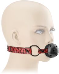 REGULOWANY KNEBEL BDSM Z DZIURKOWANĄ KULKĄ ABS - 70000971