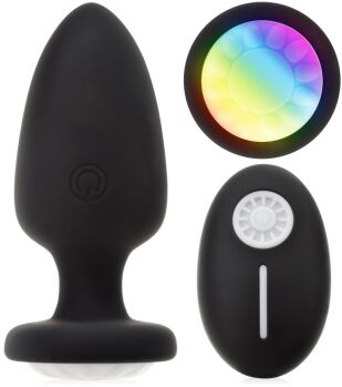 WIBRUJĄCY KOREK ANALNY Z PILOTEM 10 TRYBÓW ZDALNIE STEROWANY ANAL PLUG - 12861234