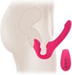 SSĄCY STRAP-ON WIBRUJĄCE DILDO SAMONOŚNE DLA LESBIJEK STEROWANE PILOTEM - 78425877 - 2
