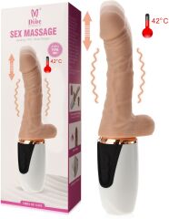 POSUWISTY WIBRATOR 49 FUNKCJI - MIĘKKI PENIS SUPER REALISTYCZNY PODGRZEWANY DO 42stC - 70493678
