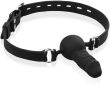 SILIKONOWY KNEBEL DO UST Z PENISEM DO PENETRACJI SZPARKI - 78039772 - 2