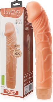 DELIKATNIE WYGIĘTY WIBRUJĄCY PENIS – JĘCZĄCA PRZYJEMNOŚĆ - LBB 001009