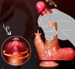 WIBRATOR DILDO Z JĄDRAMI Z RUCHEM POSUWISTYM I OBROTOWYM PENIS PODGRZEWANY DO 39stC APLIKACJA - 65864356 - 8