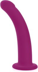 SILIKONOWE DILDO NA PRZYSSAWCE CIENKI ZAKRZYWIONY PENIS DO WAGINY I ANUSA - 71540762