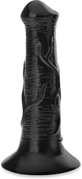 SEX DILDO PENIS Z PRZYSSAWKĄ O SPŁASZCZONYM ŻOŁĘDZIU DO LEPSZEJ STYMULACJI - 68656787