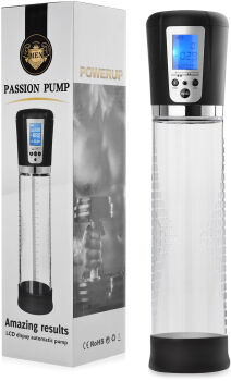 AUTOMATYCZNA POMPKA DO PENISA, WYŚWIETLACZ LCD, 4 POZIOMY ZASYSANIA, PODCIŚNIENIE AŻ DO -350 Mbar - 79228809