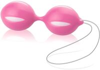 WIBRUJĄCO-MASUJĄCE KULKI - 100% SILIKON - OD SEX4FUN - RÓŻOWE – SSD 6511441