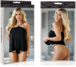 KOSZULKA NA CIENKICH RAMIĄCZKACH BABYDOLL SEXY SUKIENKA HALKA - 78770287 - 3