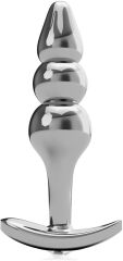 KULKOWY KOREK DO STYMULACJI ODBYTU STALOWY ANAL PLUG - 75655950