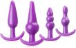 4 KORKI ANALNE RÓŻNE ROZMIARY I KSZTAŁTY SEX KOMPLET – 78078683 - 3