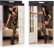 BODYSTOCKING EROTYCZNE BODY Z OTWARTYM KROKIEM OBCISŁY KOMBINEZON - 79609956 - 3