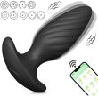 WIBRUJĄCY KOREK ANALNY WIBRATOR ANALNY STEROWANY TELEFONEM BLUETOOTH ANAL PLUG ANUS - 87654579 - 4