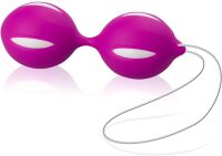 WIBRUJĄCO-MASUJĄCE KULKI - 100% SILICON - OD SEX4FUN - FIOLETOWE – SSD 6511443