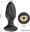 WIBRUJĄCY KOREK ANALNY WIBRATOR Z PILOTEM ZDALNIE STEROWANY ANAL SEX PLUG - 78563412 - 4