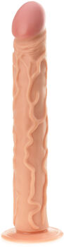 WIELKI ŻYLASTY PENIS, DONG NA PRZYSSAWCE, OSTRY PENETRATOR - 79597249
