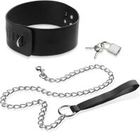 OBROŻA NA KŁÓDKĘ I SMYCZ NA ŁAŃCUCHU ZESTAW BDSM - 73531803