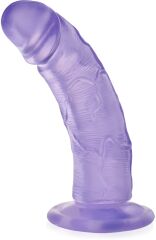 WYGIĘTY PENIS ŻELOWY REALISTYCZNE DILDO NA PRZYSSAWCE - 73047123