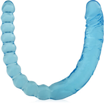 DWUSTRONNY 45cm PENIS DILDO + SONDA ANALNA DONG DO PODWÓJNEJ PENETRACJI - 78606003