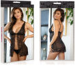 EROTYCZNA HALKA Z REGULOWANYMI RAMIĄCZKAMI KOSZULKA BABYDOLL + STRINGI - 72655620 - 4