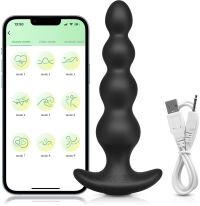 KULKOWA SONDA ANLANA KOREK PLUG SEX ANAL 9 FUNKCJI STEROWANY APLIKACJĄ - 87626719