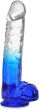 DWUKOLOROWE DILDO 24 cm ŻELOWY SZTUCZNY PENIS NA MOCNEJ PRZYSSAWCE - 76606447 - 3
