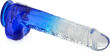 DWUKOLOROWE DILDO 24 cm ŻELOWY SZTUCZNY PENIS NA MOCNEJ PRZYSSAWCE - 76606447 - 2