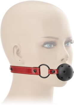 REGULOWANY KNEBEL Z KULKĄ DO BUZI GADŻET BDSM - 75418800