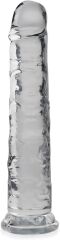 ŻELOWE DILDO 21 cm SZTUCZNY PENIS NA MOCNEJ PRZYSSAWCE - 73233408