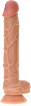 DILDO Z PRZYSSAWKĄ XXL DŁUGOŚĆ 24cm SEX PENIS REALISTYCZNY SZTUCZNY CZŁONEK - 89765544