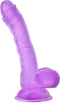 REALISTYCZNE DILDO Z NAPLETKIEM PENIS JAK NATURALNY NA PRZYSSAWCE - 78922751