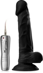 REALISTYCZNY PENIS Z JĄDRAMI, NA PRZYSSAWCE, STEROWANY PILOTEM, 10 SEX FUNKCJI - 74374494
