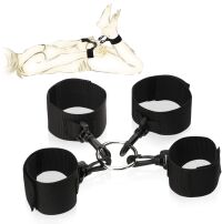 OPASKI DO SOLIDNEGO KRĘPOWANIA RĄK I NÓG FETYSZ BDSM - 78822418
