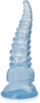 FALISTY KOREK ANALNY Z PRZYSSAWKĄ BUTT PLUG DILDO SZTUCZNY PENIS MASAŻER DŁ 15,5cm ŚR 4,5cm XXL - 86678891