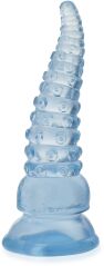 FALISTY KOREK ANALNY Z PRZYSSAWKĄ BUTT PLUG DILDO SZTUCZNY PENIS MASAŻER DŁ 15,5cm ŚR 4,5cm XXL - 86678891
