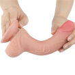 Penis 19,5 cm superrealistyczne dildo z przesuwną skórą - 75304896 - 2