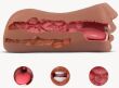 MASTURBATOR DLA MĘŻCZYZN 3W1 SZTUCZNA POCHWA USTA ANUS MĘSKI 19cm ANAL 600g - 78777546 - 3