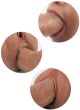 MASTURBATOR DLA MĘŻCZYZN 3W1 SZTUCZNA POCHWA USTA ANUS MĘSKI 19cm ANAL 600g - 78777546 - 6