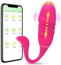 WIBRUJĄCE JAJECZKO JAKO Z RUCHEM POSUWISTYM GÓRA-DÓŁ WIBRATOR DAMSKI APLIKACJA - 78867652