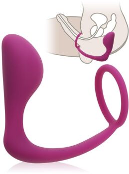 MASAŻER PROSTATY KOREK ANALNY PIERŚCIEŃ NA PENISA - 77325572