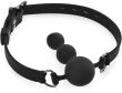 SILIKONOWY KNEBEL BDSM KULKOWE DILDO STRAP-ON 2w1 - 79026555 - 3
