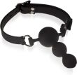 SILIKONOWY KNEBEL BDSM KULKOWE DILDO STRAP-ON 2w1 - 79026555 - 4