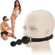 SILIKONOWY KNEBEL BDSM KULKOWE DILDO STRAP-ON 2w1 - 79026555 - 6